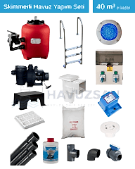 40 m3 Skimmerli Havuz Yapım Seti