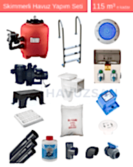 115 m3 Skimmerli Havuz Yapım Seti