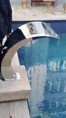 Havuz Şelalesi Kobra Model 50x60 cm | 304 Paslanmaz Çelik