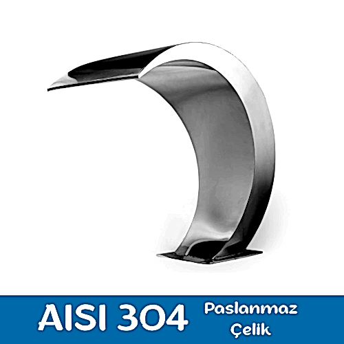 Havuz Şelalesi Kobra Model 50x60 cm | 304 Paslanmaz Çelik