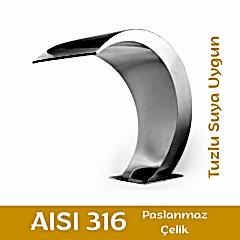 Havuz Şelalesi Kobra Model 50x60 cm | 316 Paslanmaz Çelik