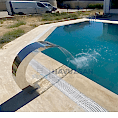 Havuz Şelalesi Kobra Model 40x80 cm | 304 Paslanmaz Çelik