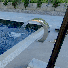 Havuz Şelalesi Kobra Model 60x90 cm | 304 Paslanmaz Çelik